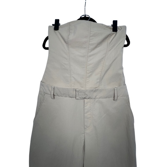 Strapless Beige Jumpsuit NWT (S) ZARA - Picture 3 of 9